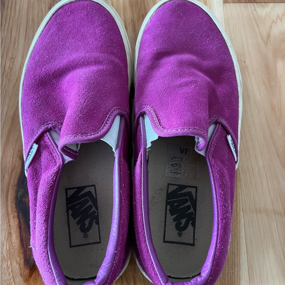 Magenta Suede Vans
